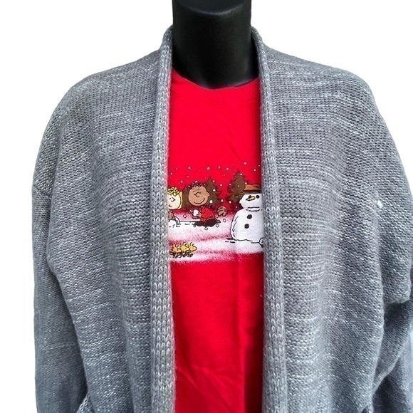 Urban Outfitters Colie Open Front Cardigan Heather Gray Knit Sweater Women’s XS - Picture 3 of 11